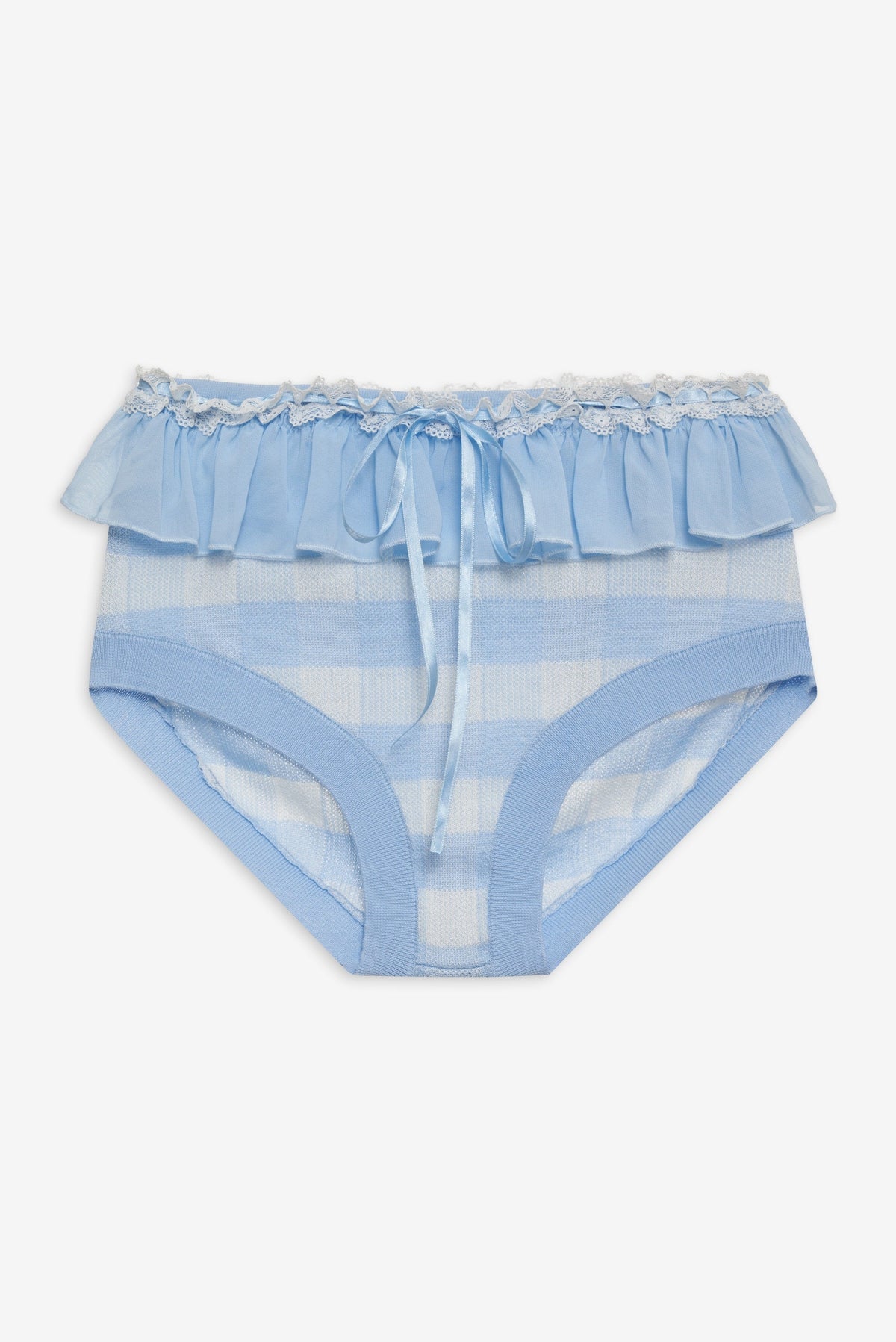 For Love & Lemons Brushed Gingham Knit Panty