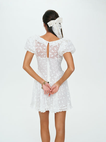 For Love & Lemons Hamptons Eyelet Mini Dress