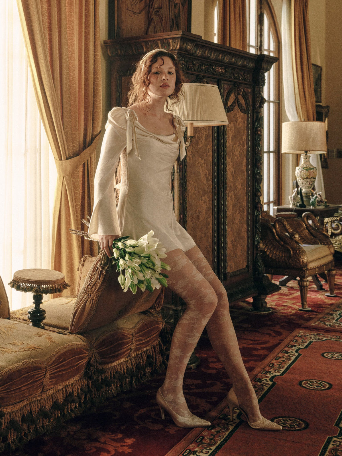 For Love & Lemons Camellia Mini Dress
