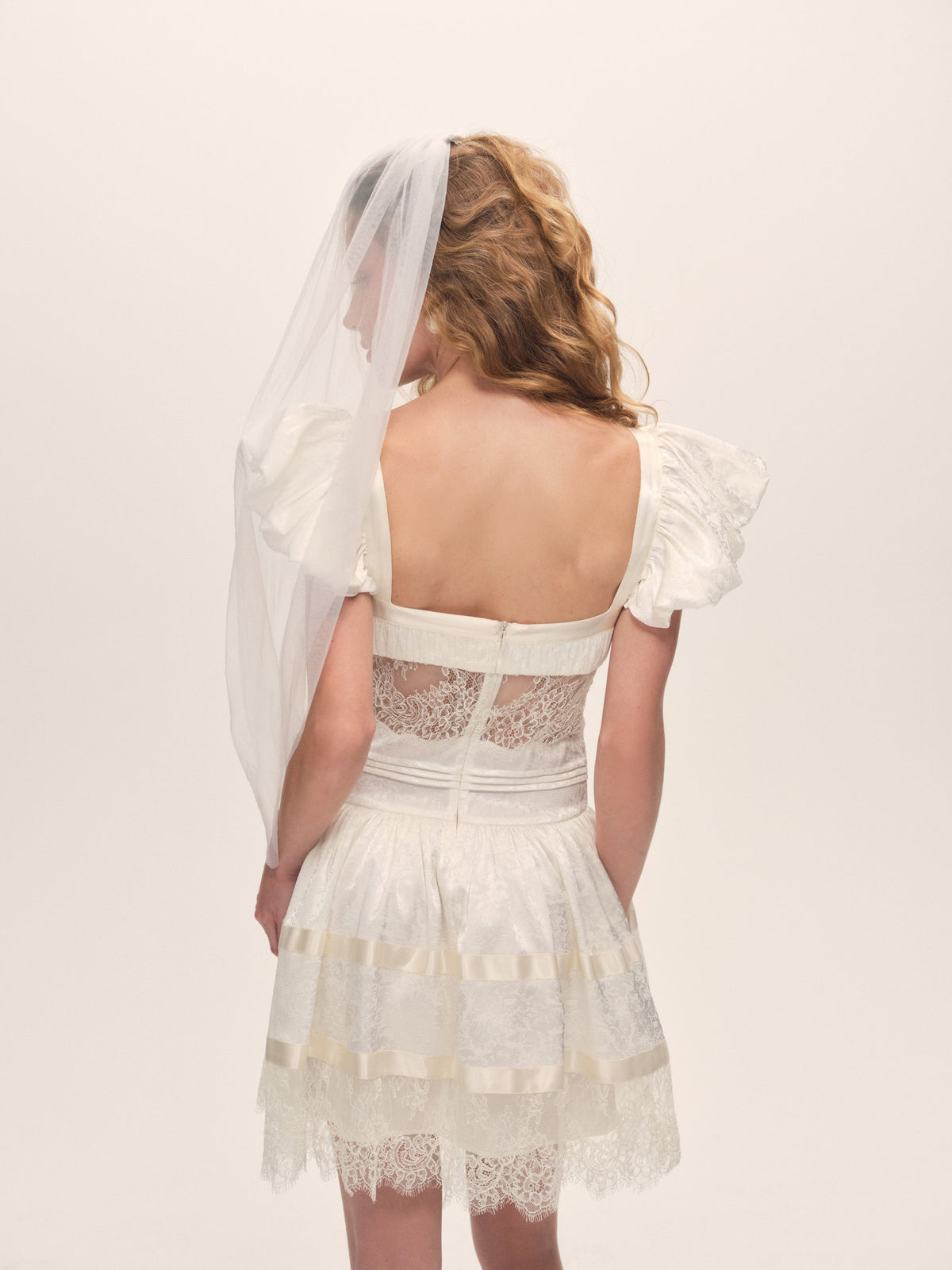 For Love & Lemons Annabelle Lace Mini Dress