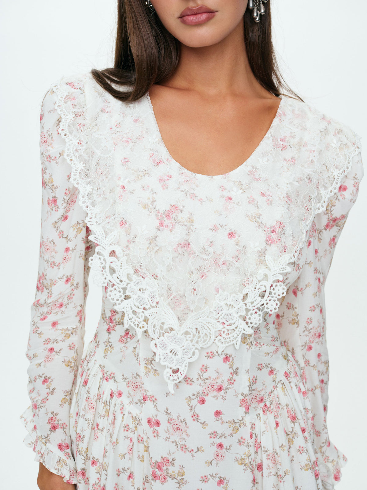 For Love & Lemons Country Floral Mini Dress