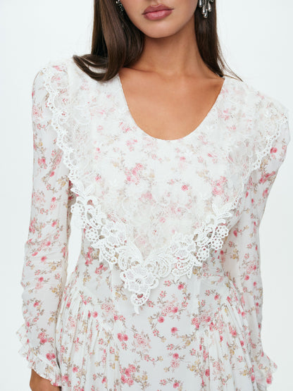 For Love & Lemons Country Floral Mini Dress