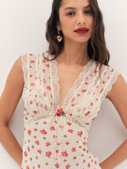 For Love & Lemons Leah Slip Dress
