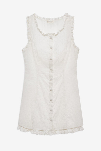 For Love & Lemons Susie Eyelet Mini Dress