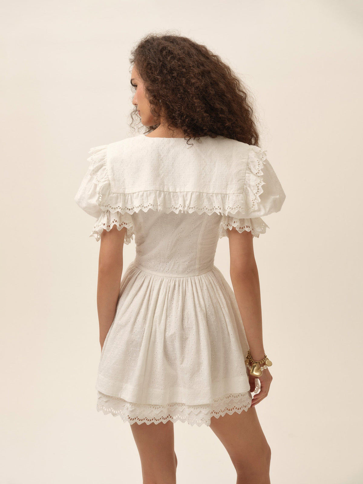 For Love & Lemons Marilyn Collared Mini Dress