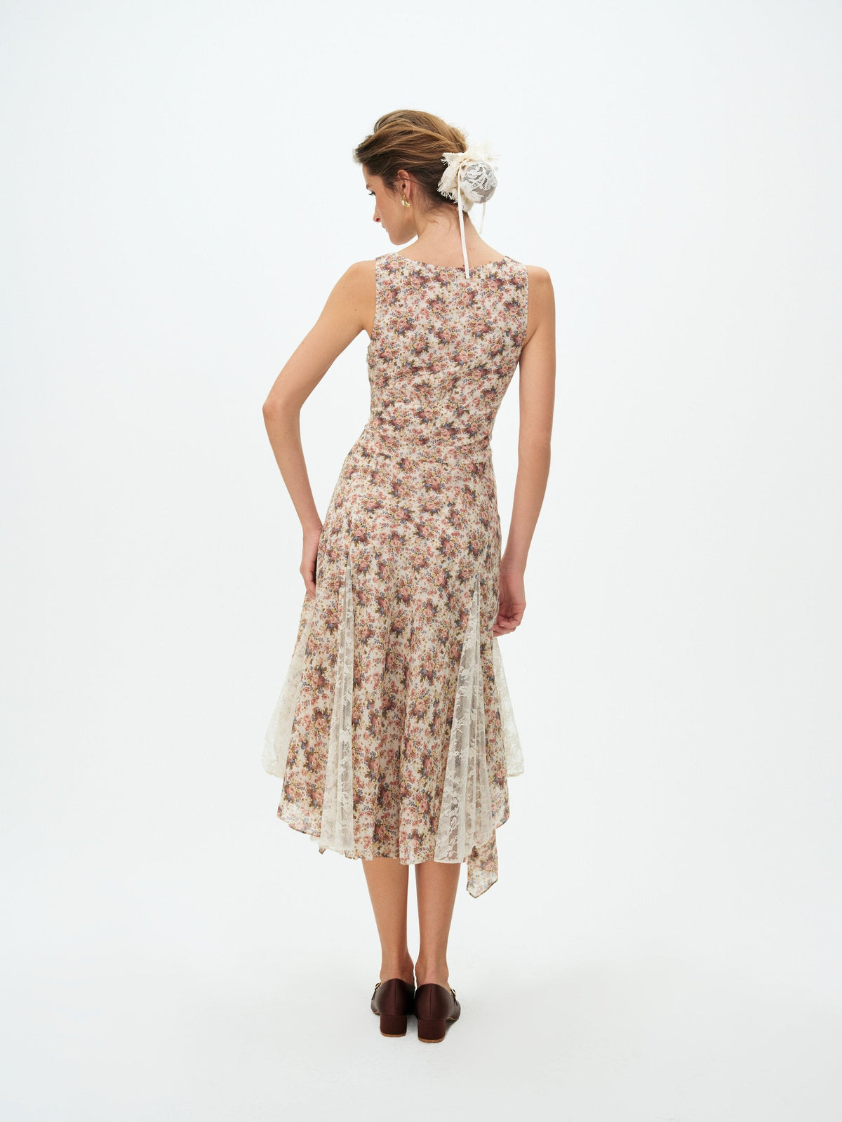 For Love & Lemons Betsy Floral Midi Dress