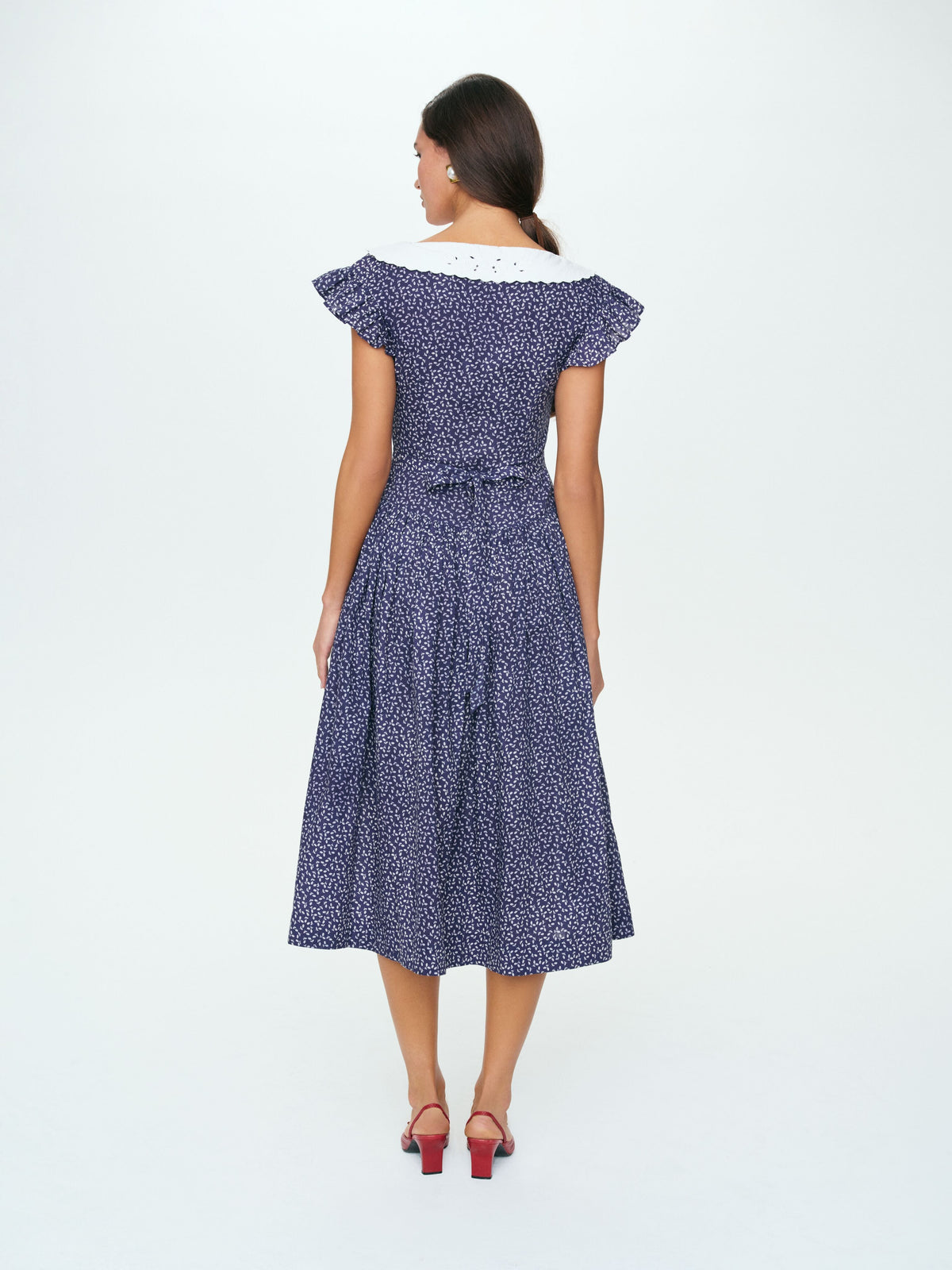 For Love & Lemons Lara Ann Ditsy Midi Dress