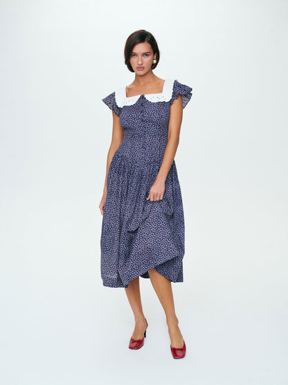 For Love & Lemons Lara Ann Ditsy Midi Dress