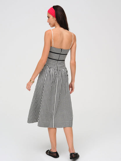 For Love & Lemons Georgia Gingham Midi Dress