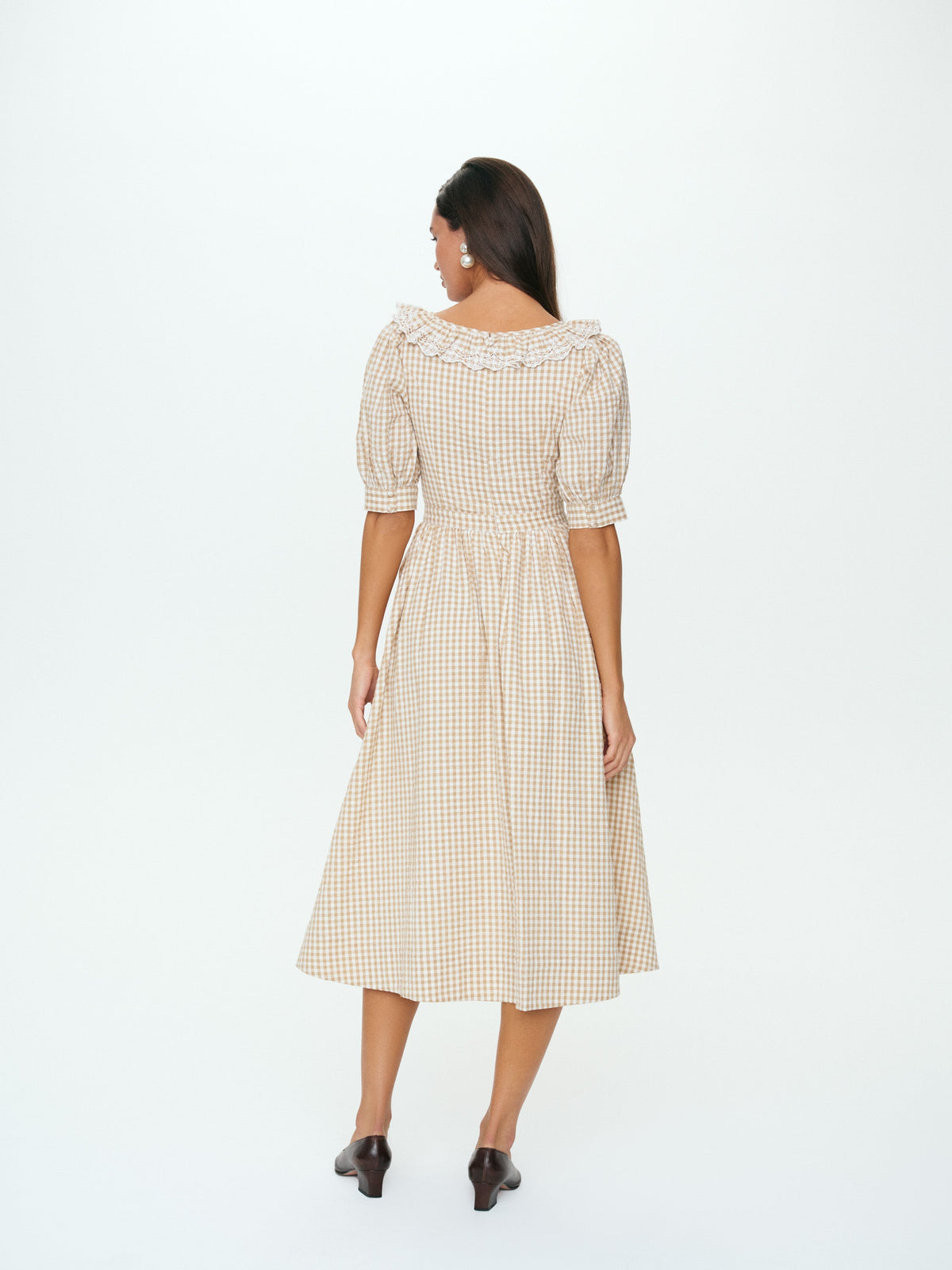 For Love & Lemons Bradford Gingham Midi Dress