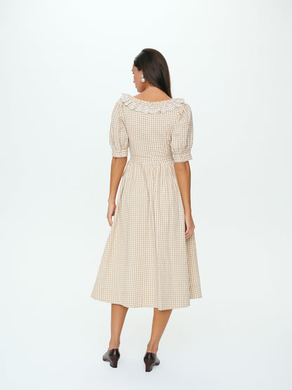 For Love & Lemons Bradford Gingham Midi Dress