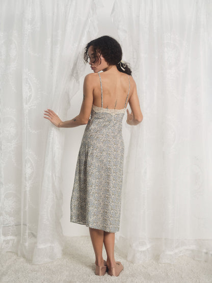 For Love & Lemons Primrose Midi Slip Dress