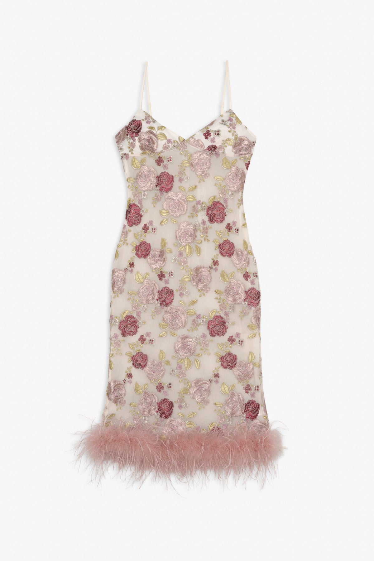 For Love & Lemons Josephine Floral Midi Dress