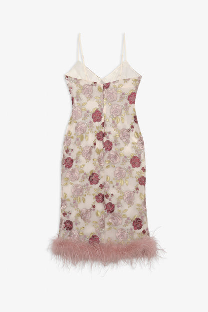 For Love & Lemons Josephine Floral Midi Dress