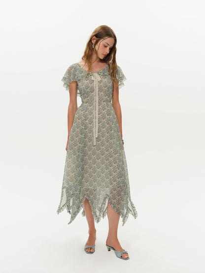 For Love & Lemons Primrose Posey Midi Dress