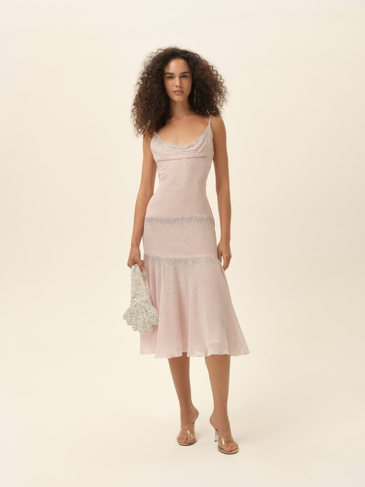 For Love & Lemons Fairy Dust Sparkle Midi Dress