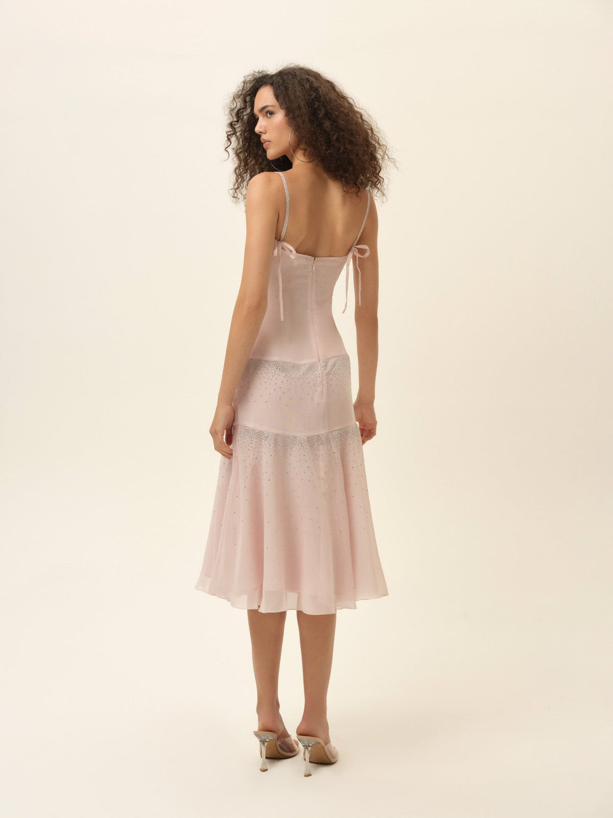 For Love & Lemons Fairy Dust Sparkle Midi Dress