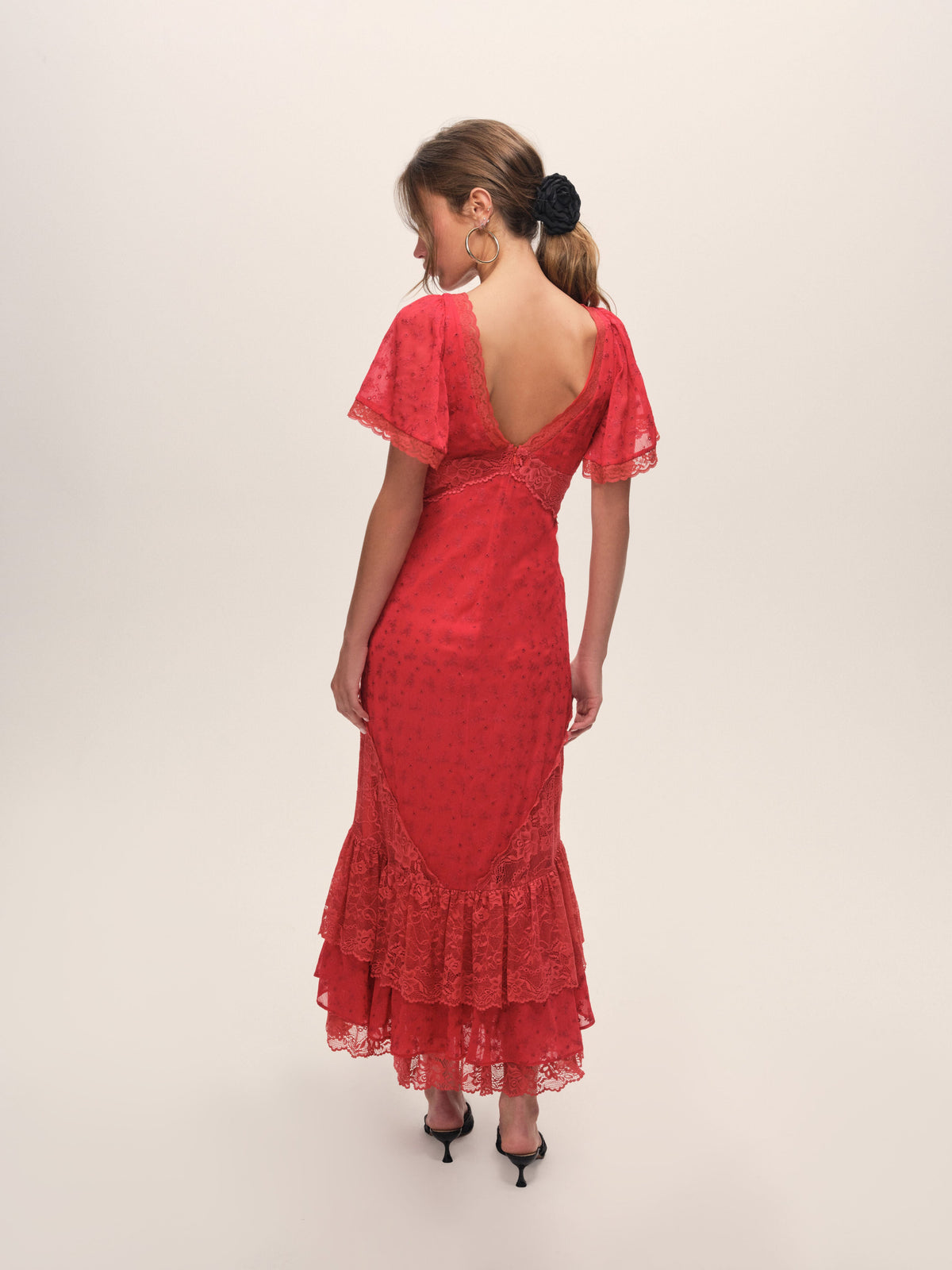 For Love & Lemons Hamptons Eyelet Maxi Dress