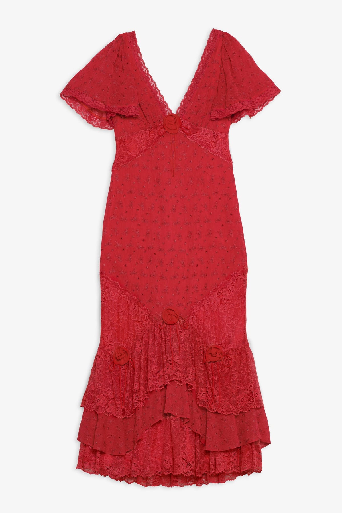 For Love & Lemons Hamptons Eyelet Maxi Dress