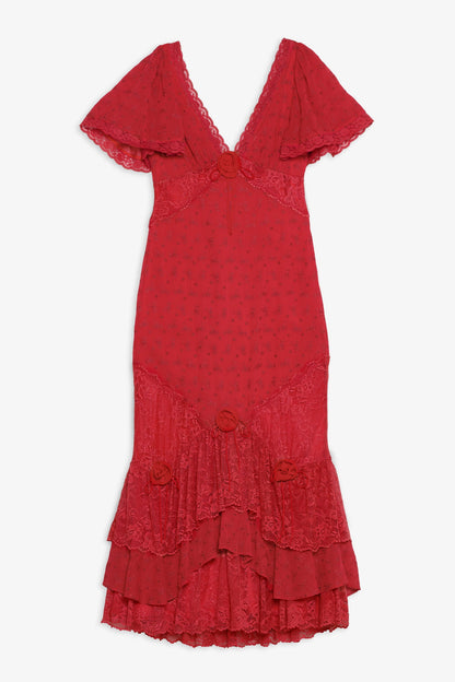 For Love & Lemons Hamptons Eyelet Maxi Dress