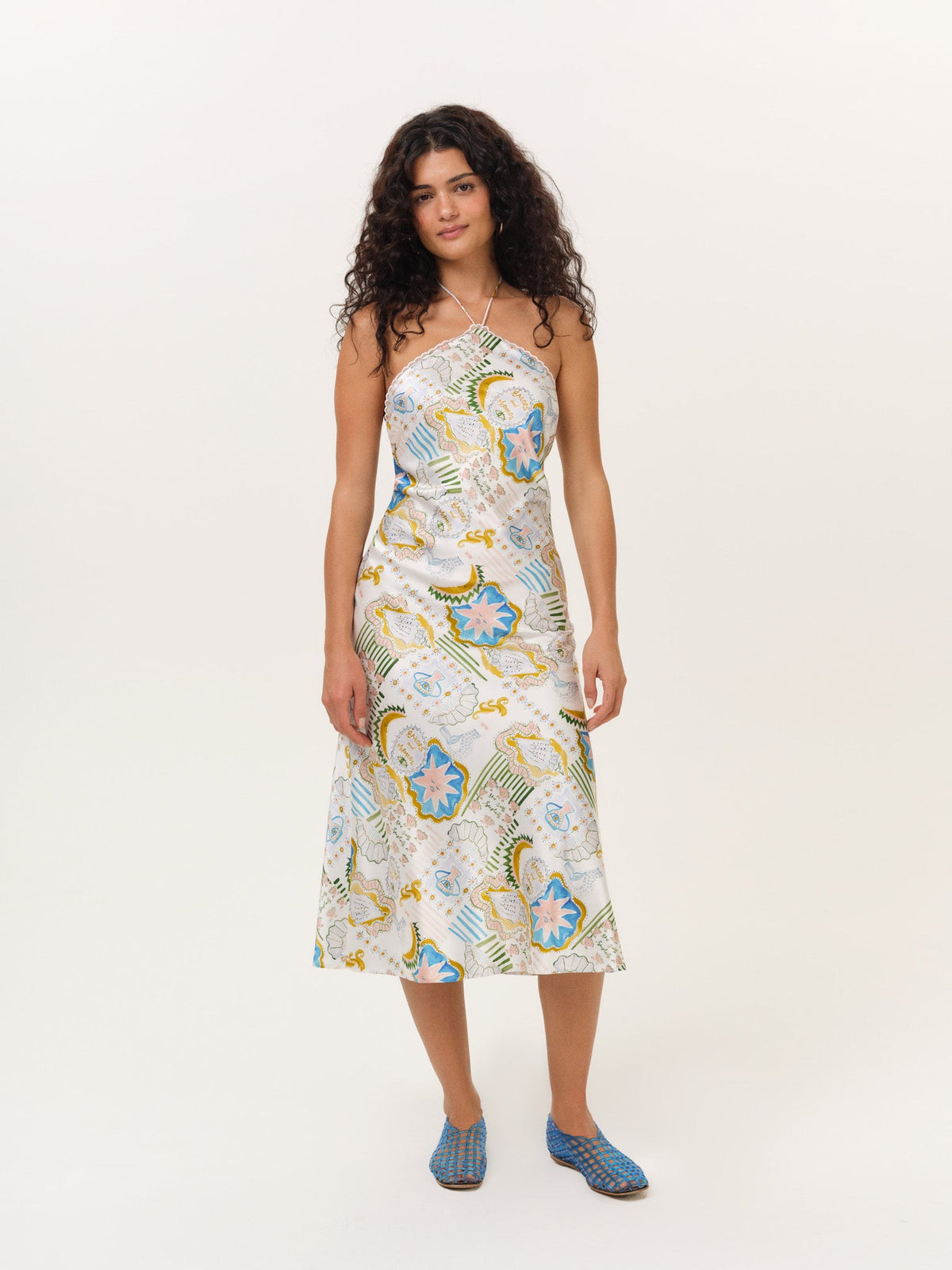 For Love & Lemons Tide Pool Midi Dress