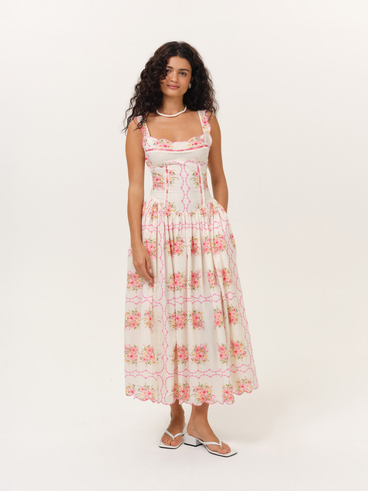 For Love & Lemons Tea Time Midi Dress