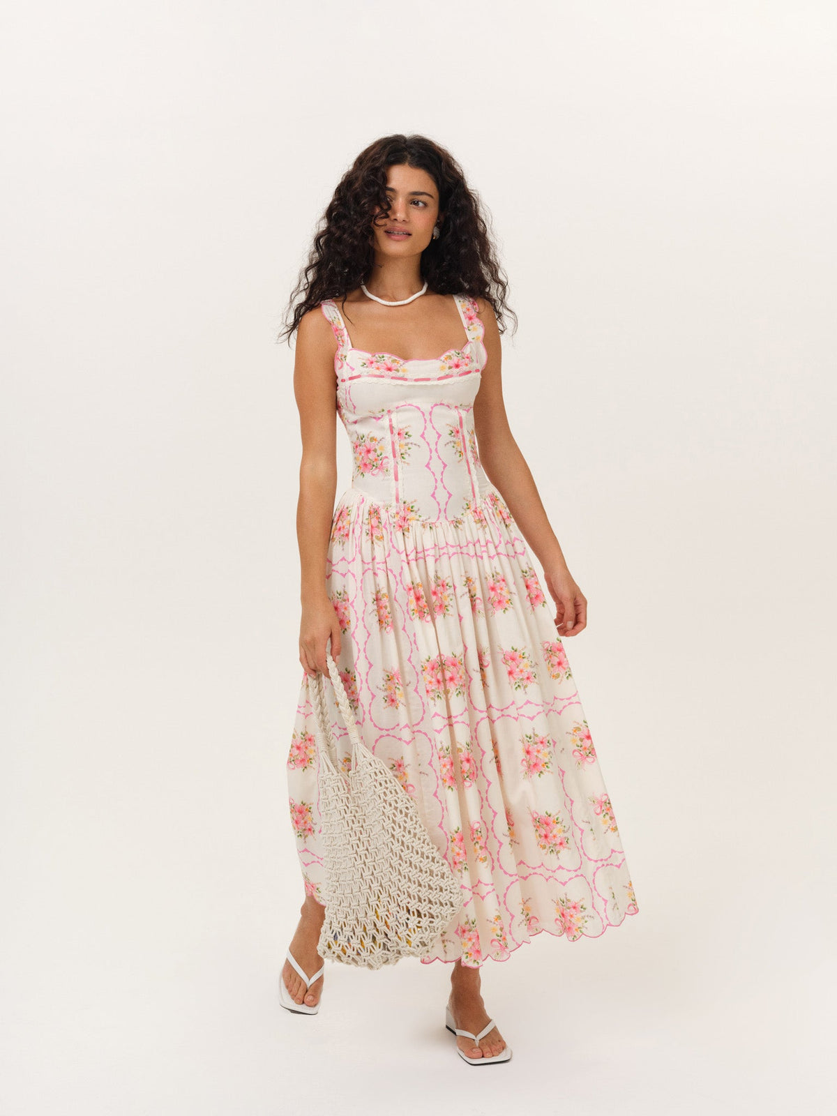 For Love & Lemons Tea Time Midi Dress