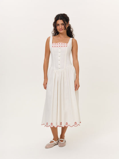 For Love & Lemons Emma Midi Dress