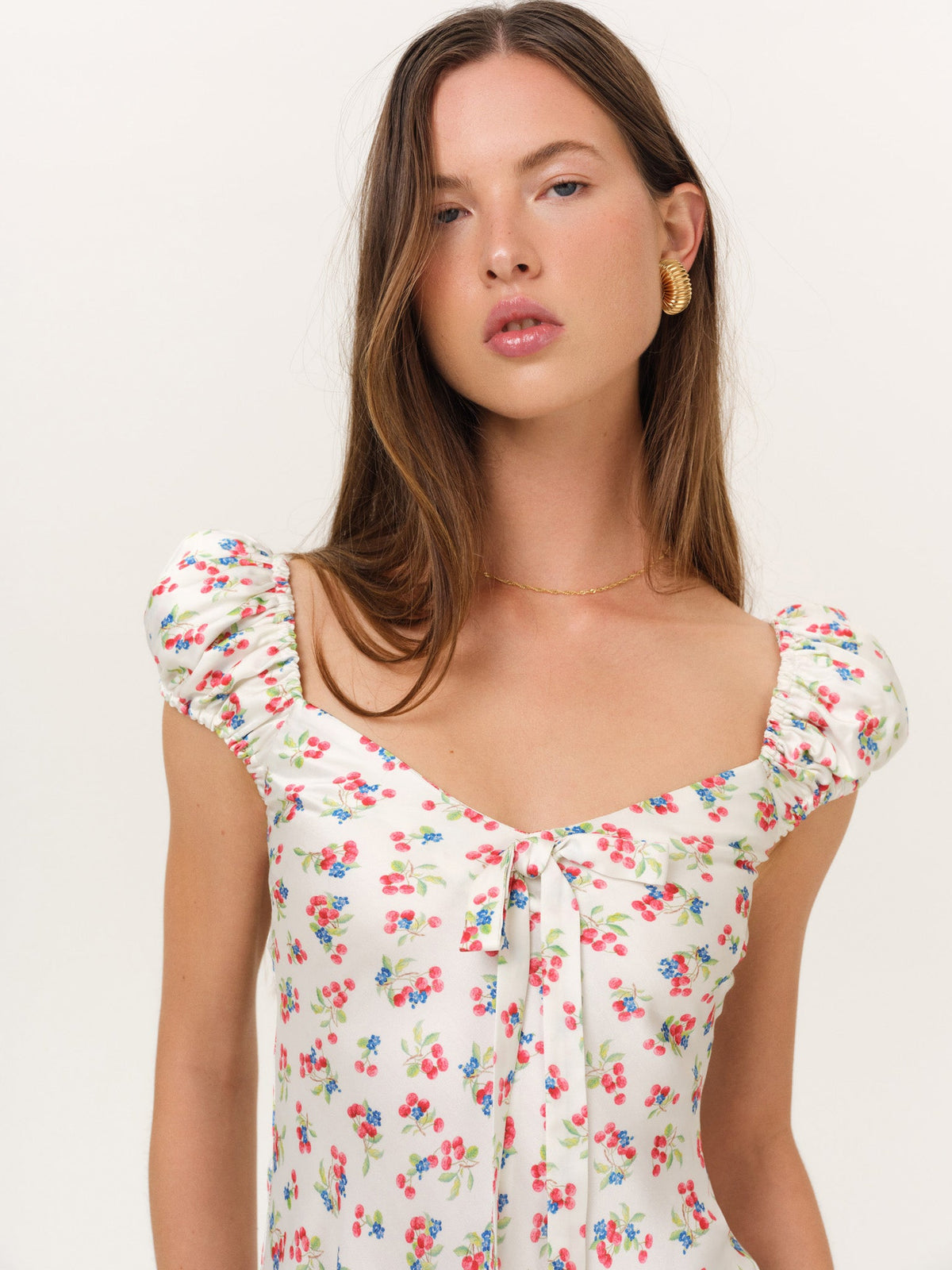 For Love & Lemons Cherry Mae Midi Dress