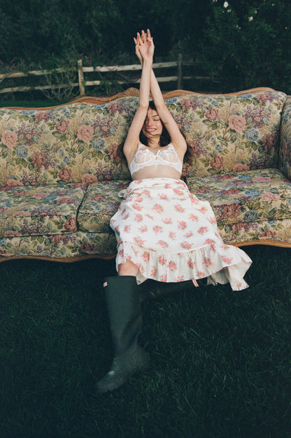 For Love & Lemons Julianne Floral Midi Dress
