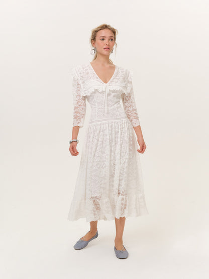 For Love & Lemons Lost at Sea Midi Dress