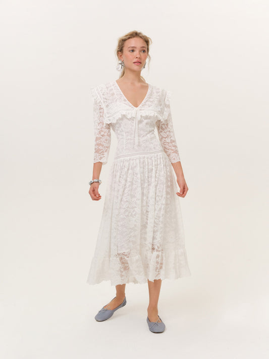 For Love & Lemons Lost at Sea Midi Dress