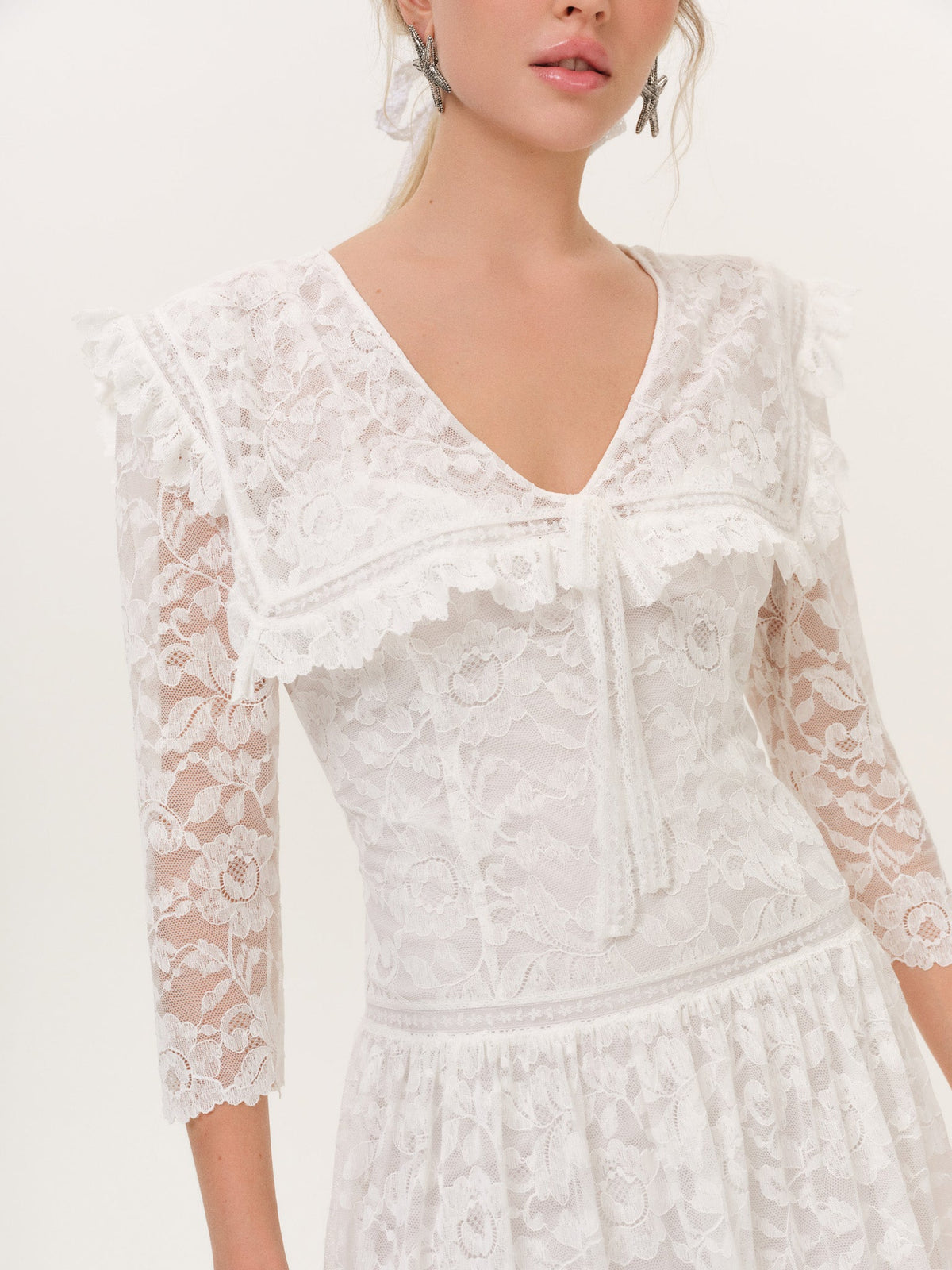 For Love & Lemons Lost at Sea Midi Dress