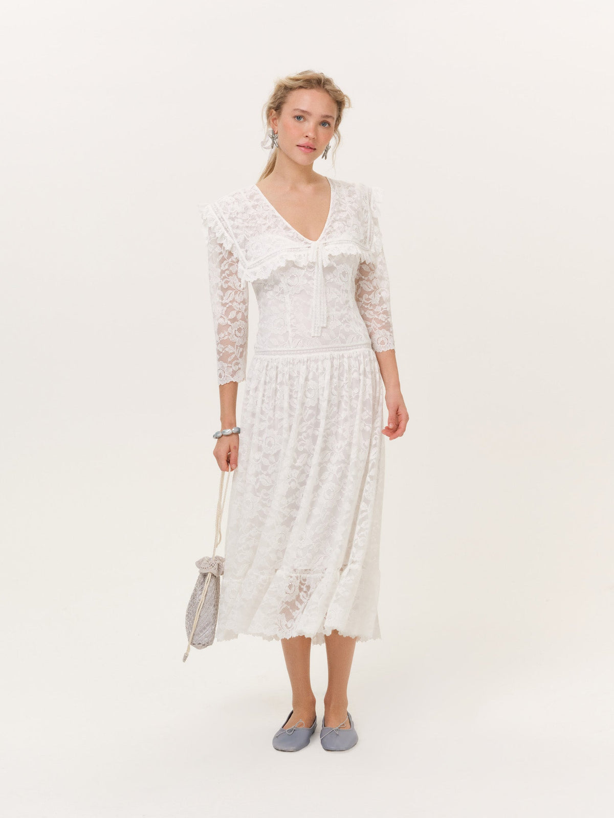 For Love & Lemons Lost at Sea Midi Dress