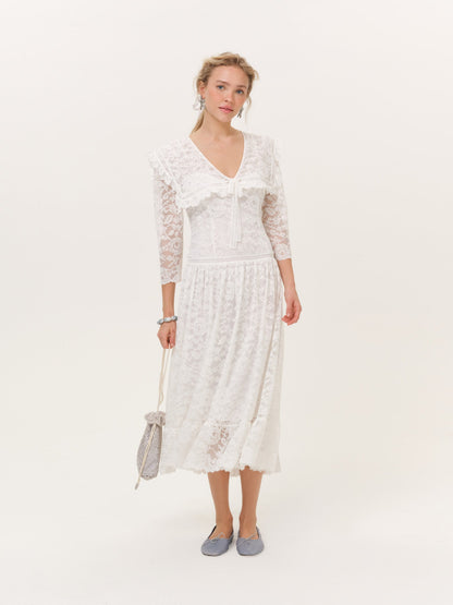 For Love & Lemons Lost at Sea Midi Dress