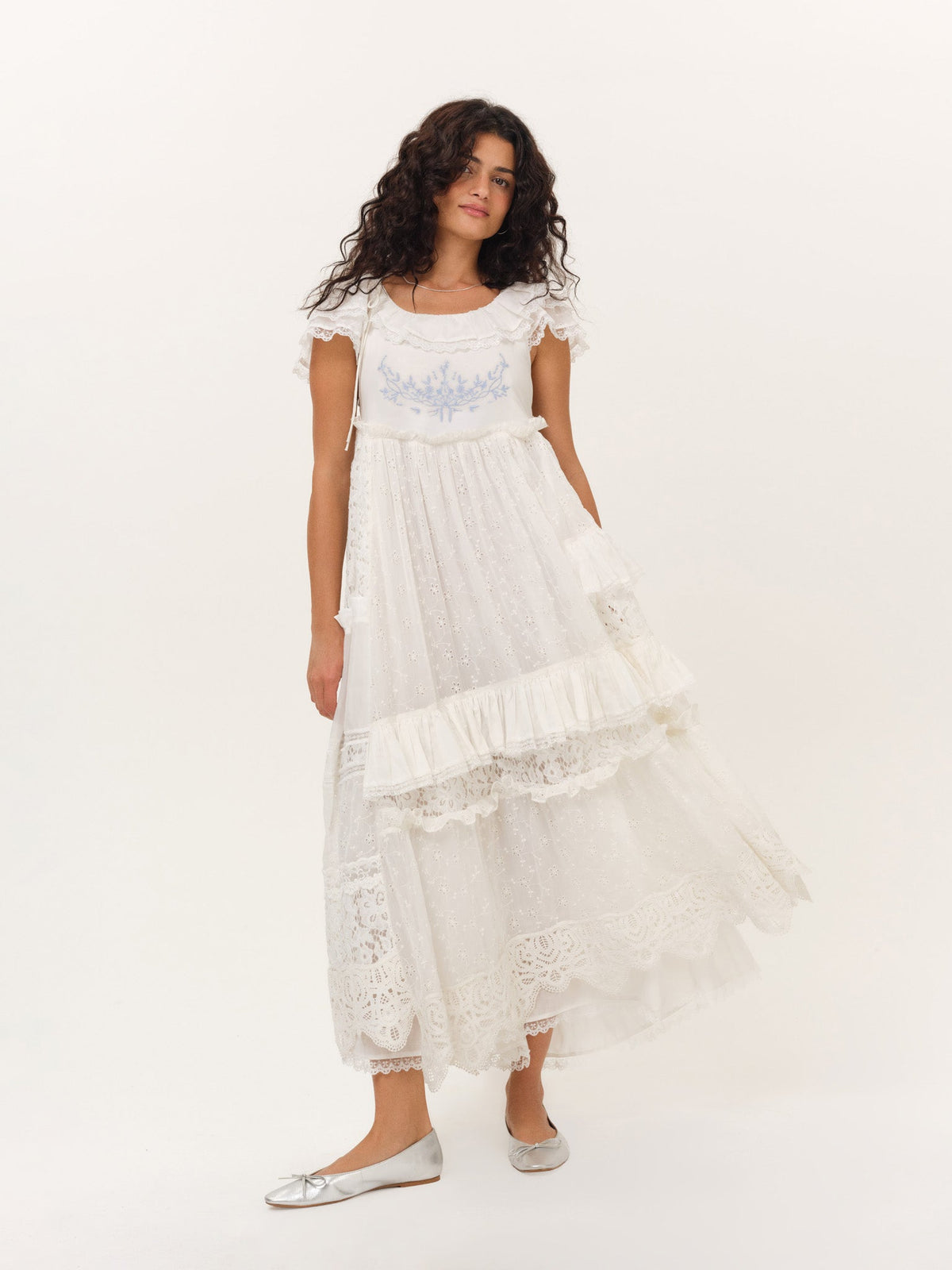 For Love & Lemons Ariel Midi Dress