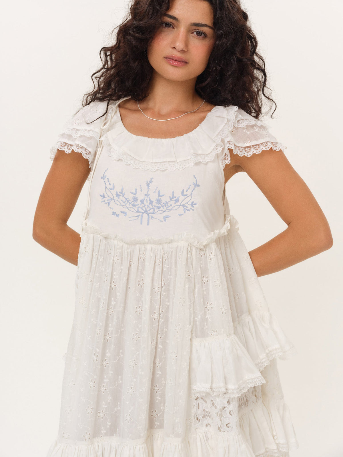 For Love & Lemons Ariel Midi Dress