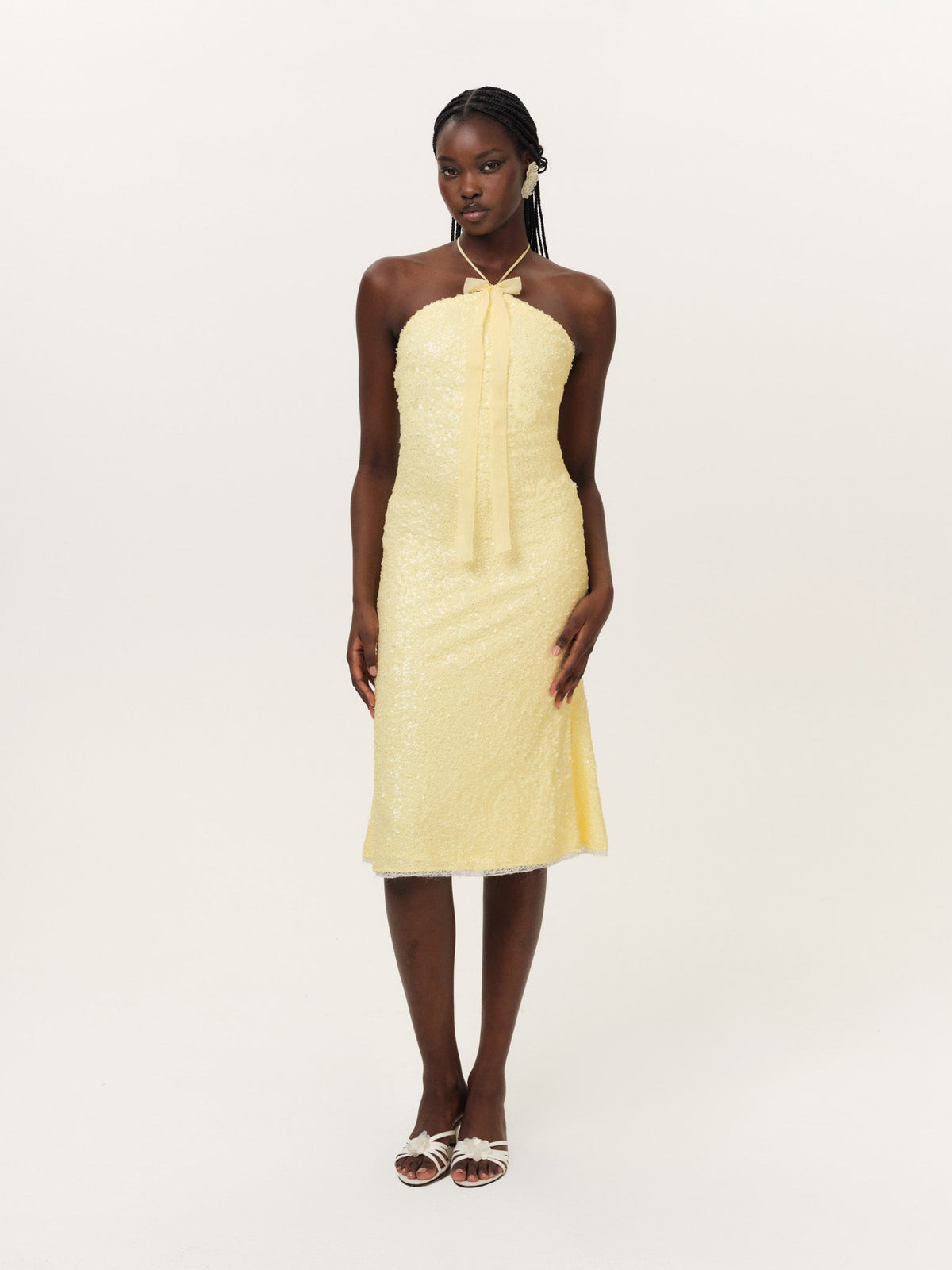 For Love & Lemons Lela Sequin Midi Dress