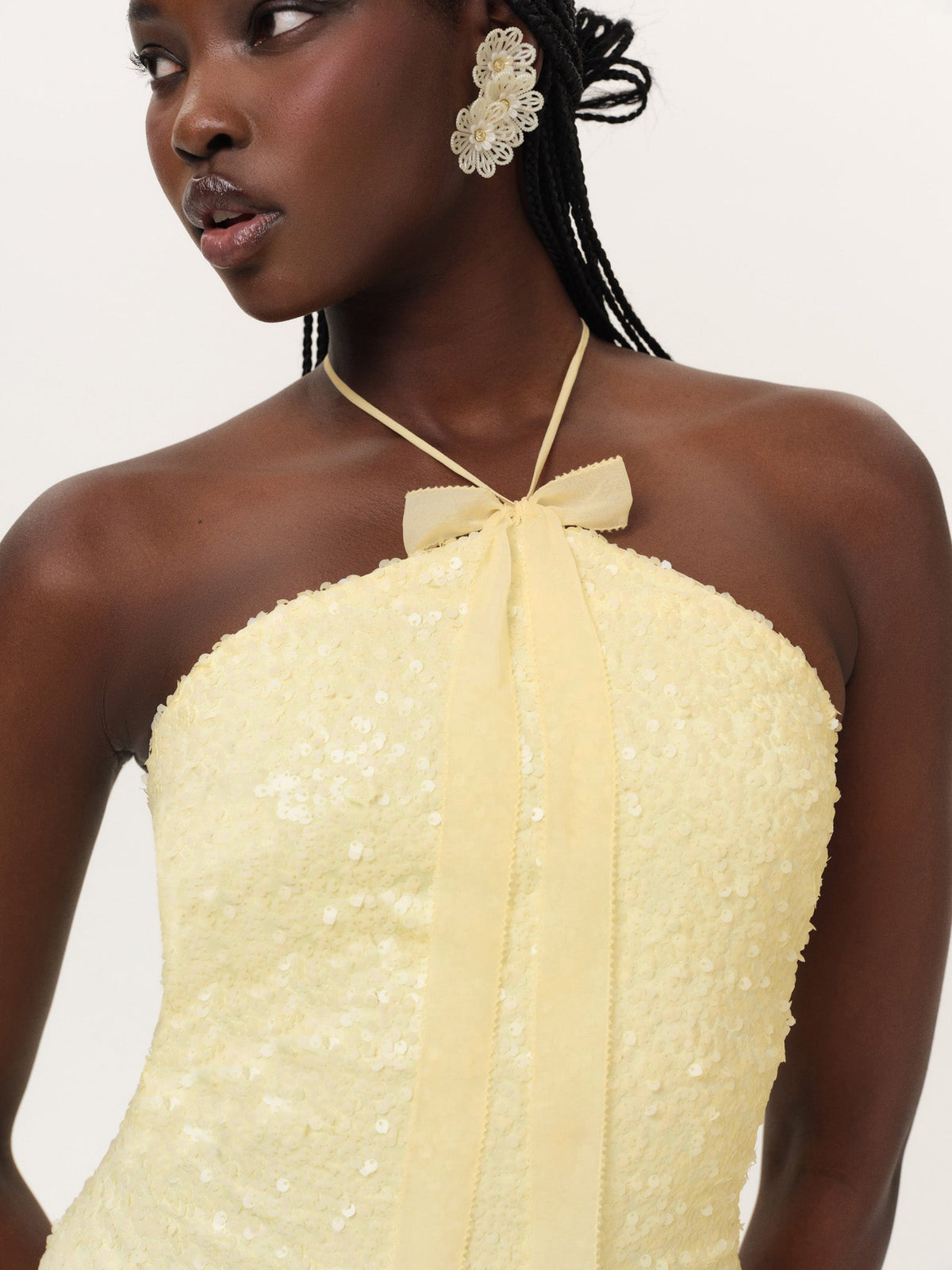 For Love & Lemons Lela Sequin Midi Dress