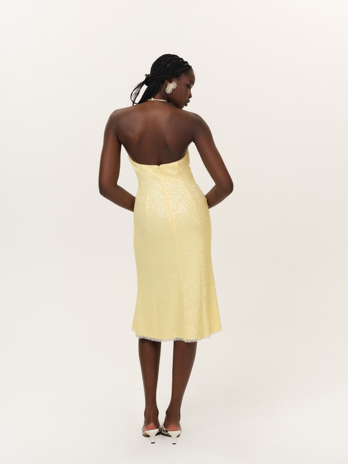 For Love & Lemons Lela Sequin Midi Dress