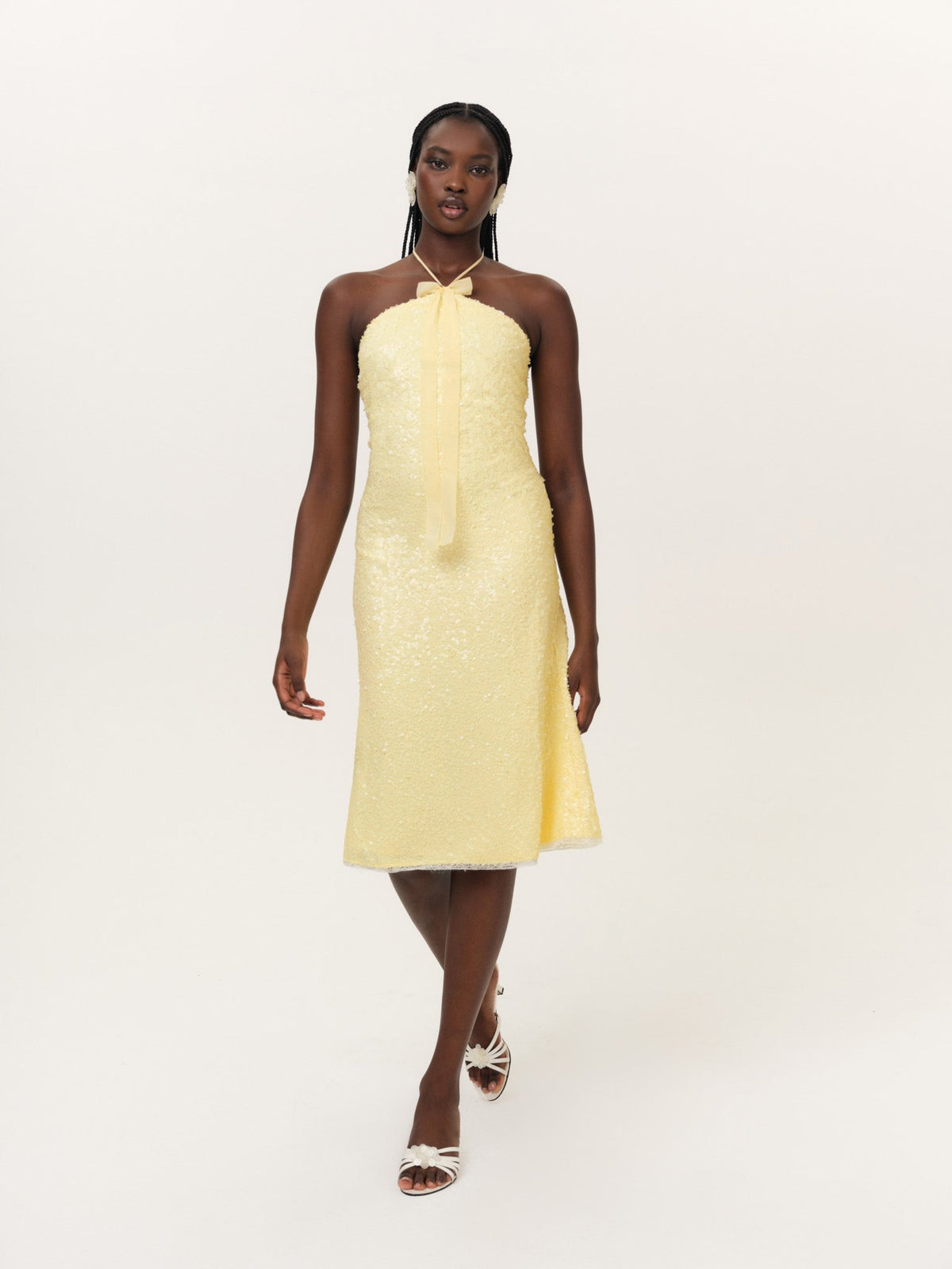 For Love & Lemons Lela Sequin Midi Dress