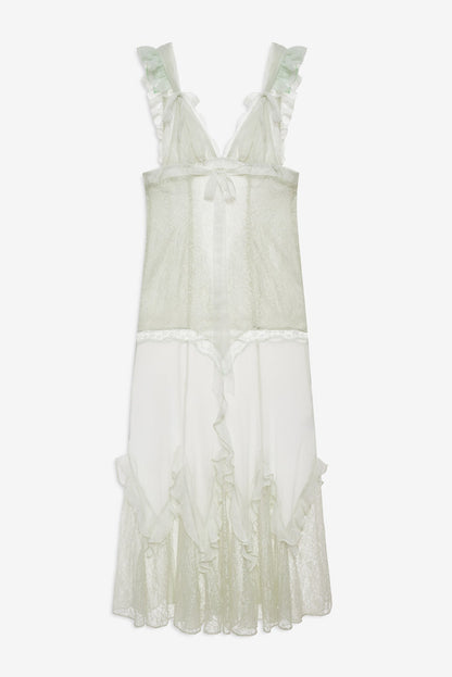 For Love & Lemons Delicate Lace Maxi Dress