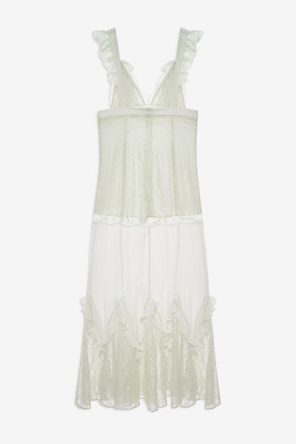 For Love & Lemons Delicate Lace Maxi Dress