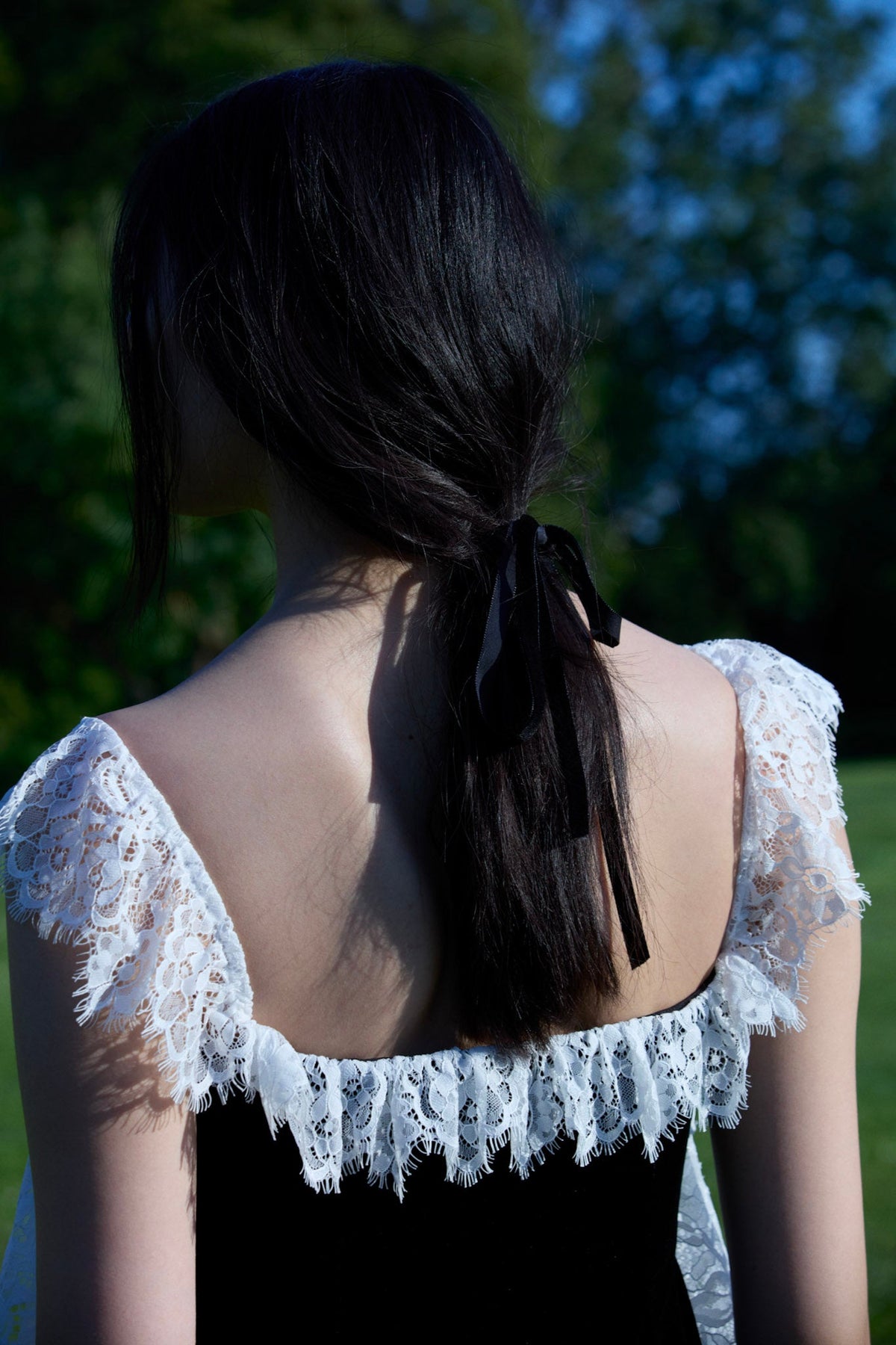 For Love & Lemons La Vie En Bow Velvet Maxi Dress