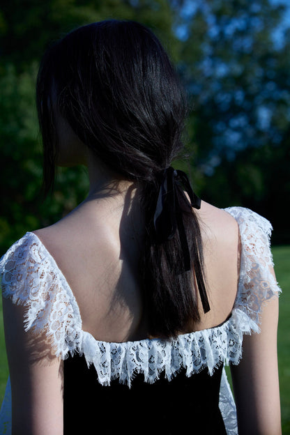 For Love & Lemons La Vie En Bow Velvet Maxi Dress