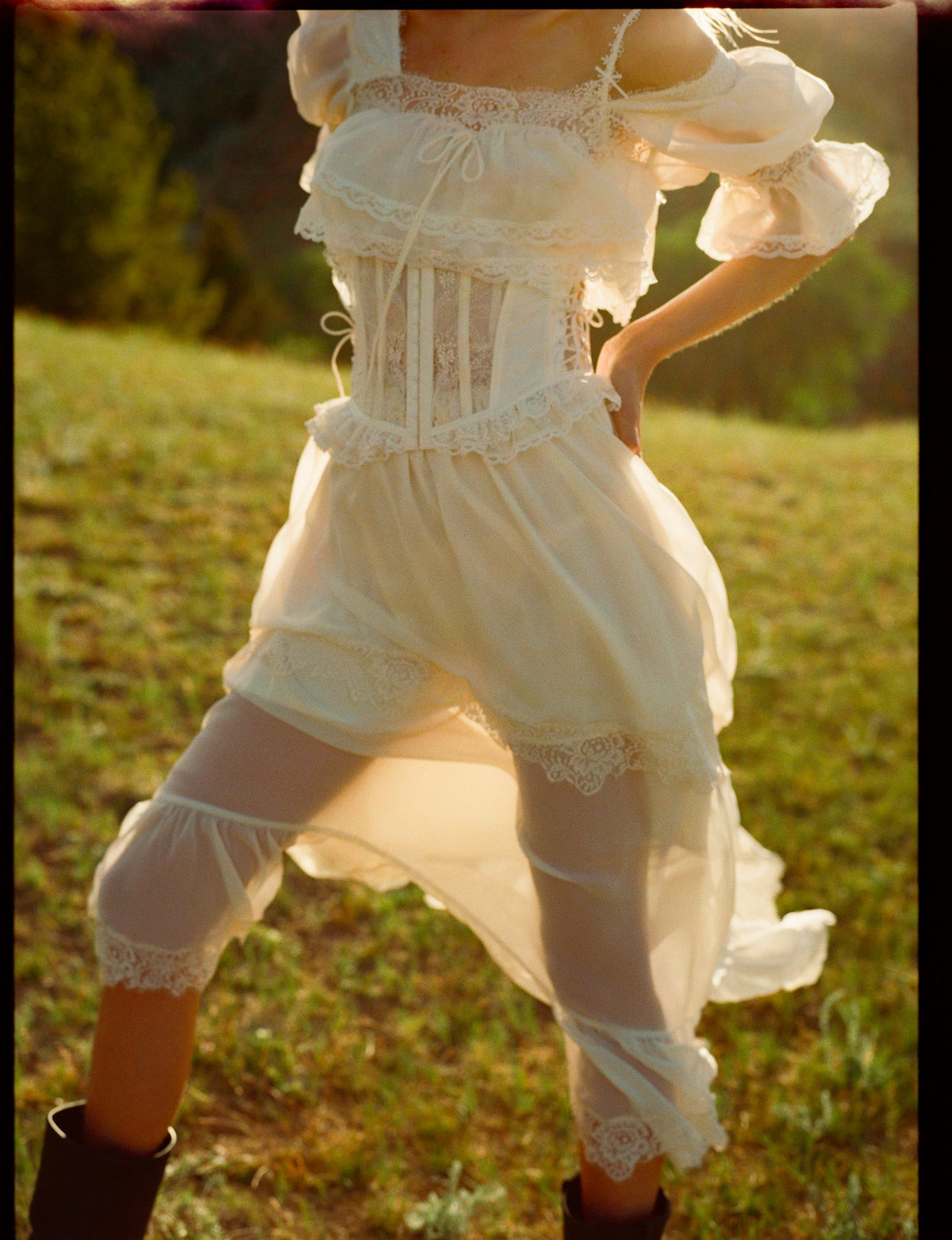 For Love & Lemons Mabel Maxi Dress