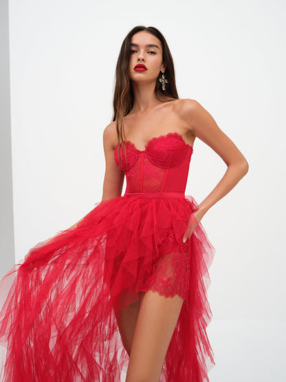 For Love & Lemons Bustier Gown