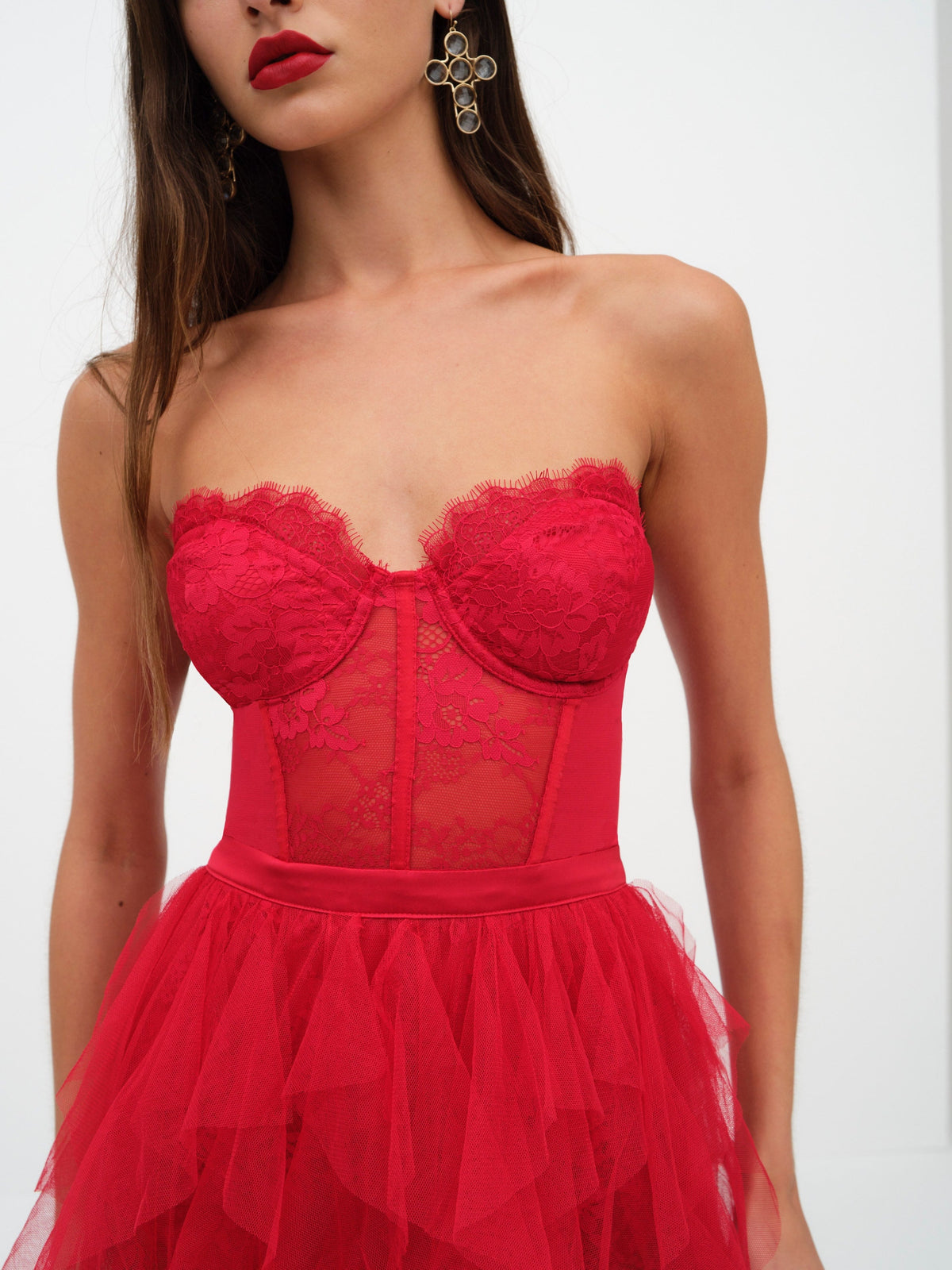For Love & Lemons Bustier Gown