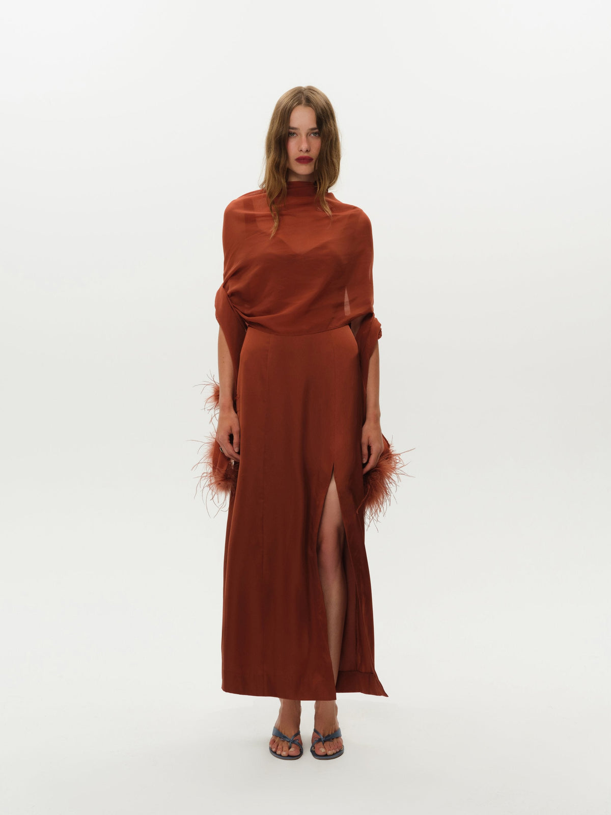 For Love & Lemons Margo Maxi Dress and Shawl Set