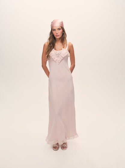 For Love & Lemons Sunset Maxi Slip Dress